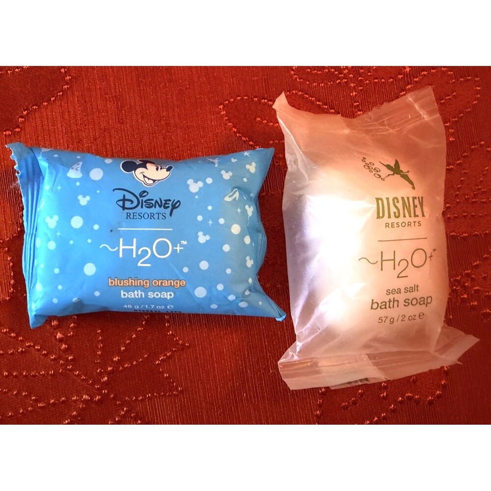 Lot Of 2 Disney Resorts H2O+ Sea Salt Bath Soap 2oz & Blushing Orange 1.7 oz New